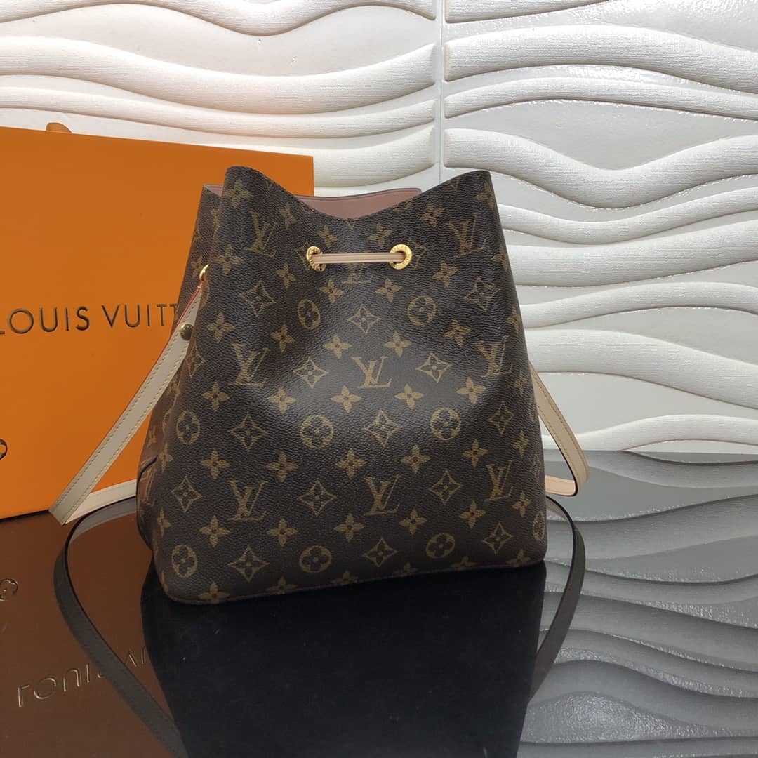 L0vis Vvtt0n Neonoe Replica Bucket Bag Brown Beige M44020