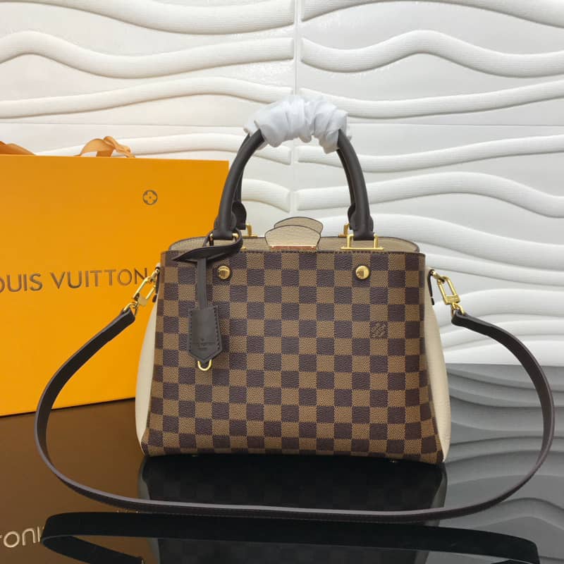 L0vis Vvtt0n Damier Ebene Canvas Brittany Bag Replica Apricot M41674