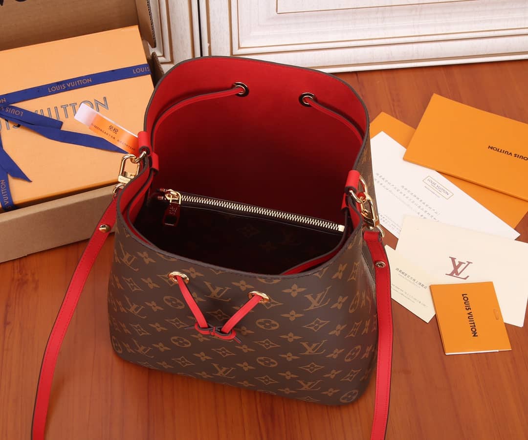 L0vis Vvtt0n Neo Noe Replica Bucket Bag Brown M44021