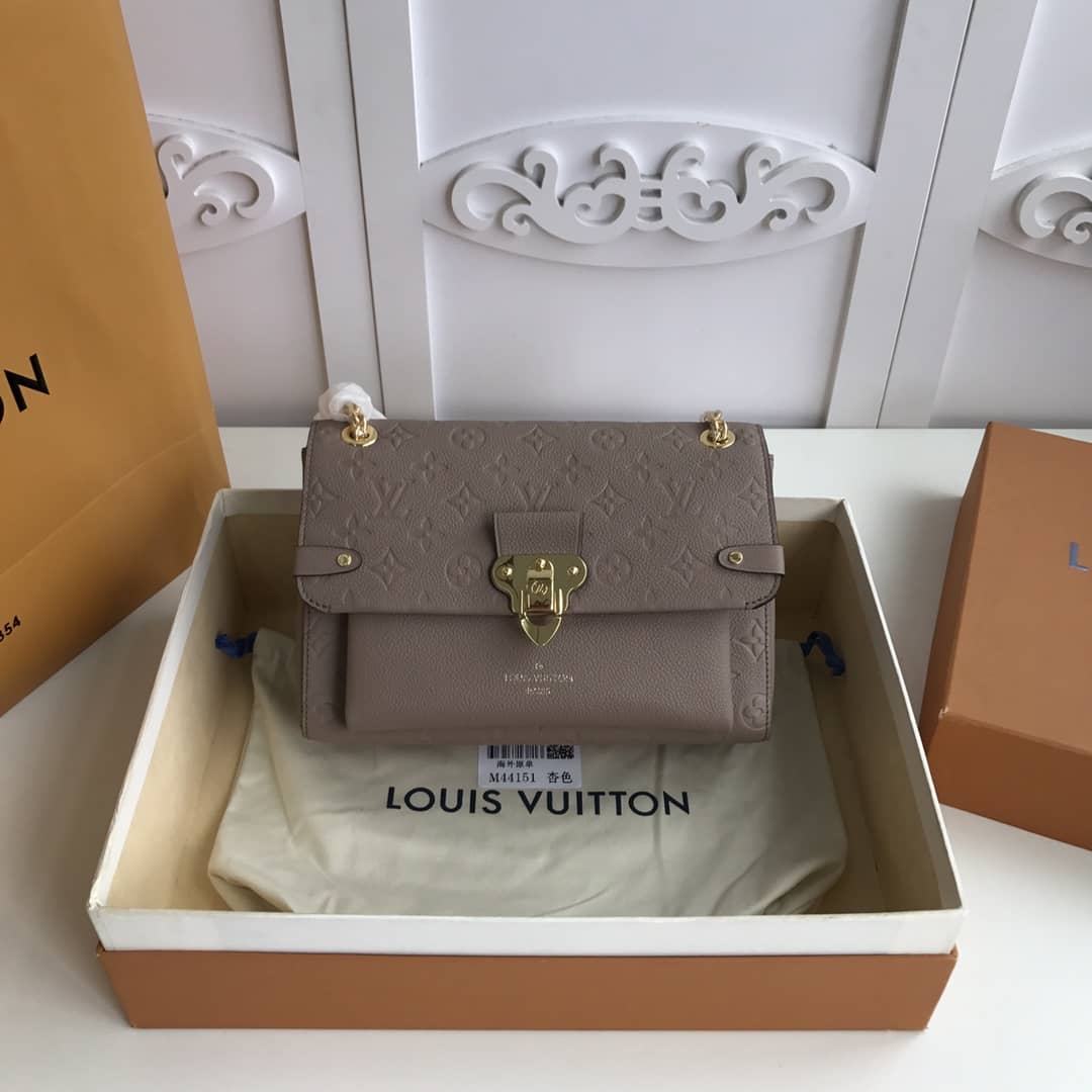 L0vis Vvtt0n Monogram Empreinte Vavin PM Chain Replica Shoulder Bag Apricot M44151