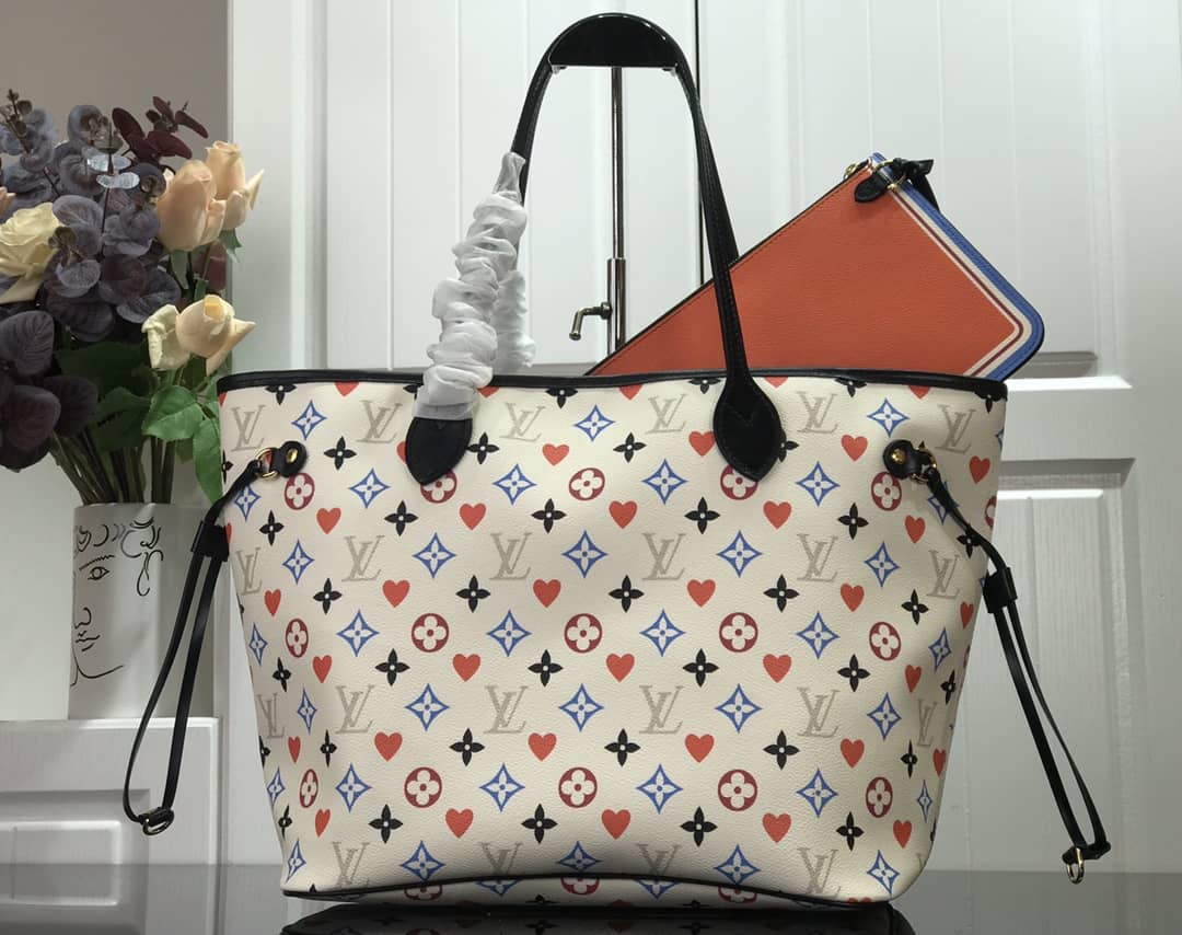 L0vis Vvtt0n Game On Neverfull MM Tote Replica White M57462