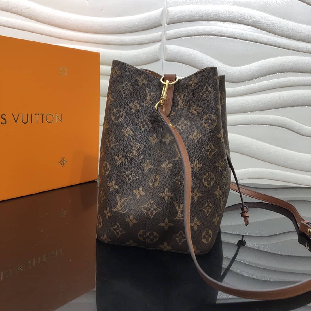 L0vis Vvtt0n Neonoe Replica Bucket Bag Brown M44020