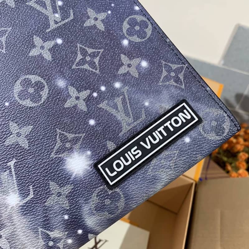 L0vis Vvtt0n Monogram Galaxy Canvas Replica Pochette Voyage Blue M44448