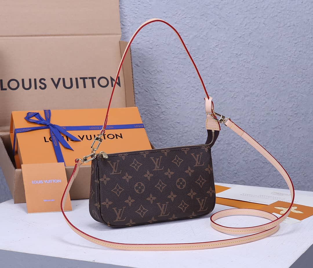 L0vis Vvtt0n Replica Pochette Accessoires Canvas Brown M40712