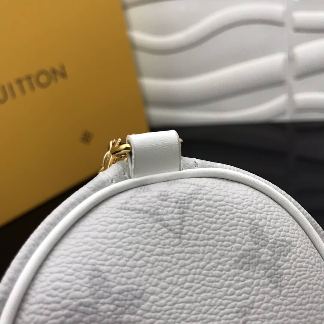 L0vis Vvtt0n Monogram Canvas Mini Round Replica Pochette White M40713