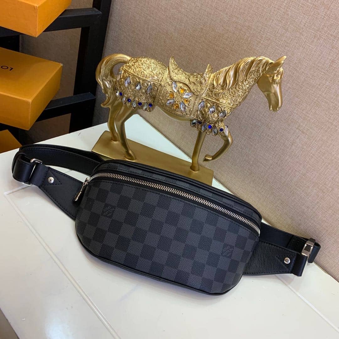 L0vis Vvtt0n Damier Campus Graphite PVC Body Replica Bumbag N40362