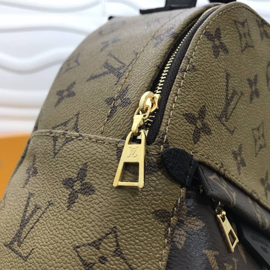 L0vis Vvtt0n Palm Spring Mini Replica Backpack Monogram Reverse Canvas Yellow M44872