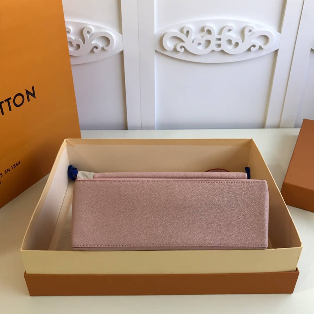 L0vis Vvtt0n MyLockMe 2way Leather Grain Replica Satchel Pink M54849