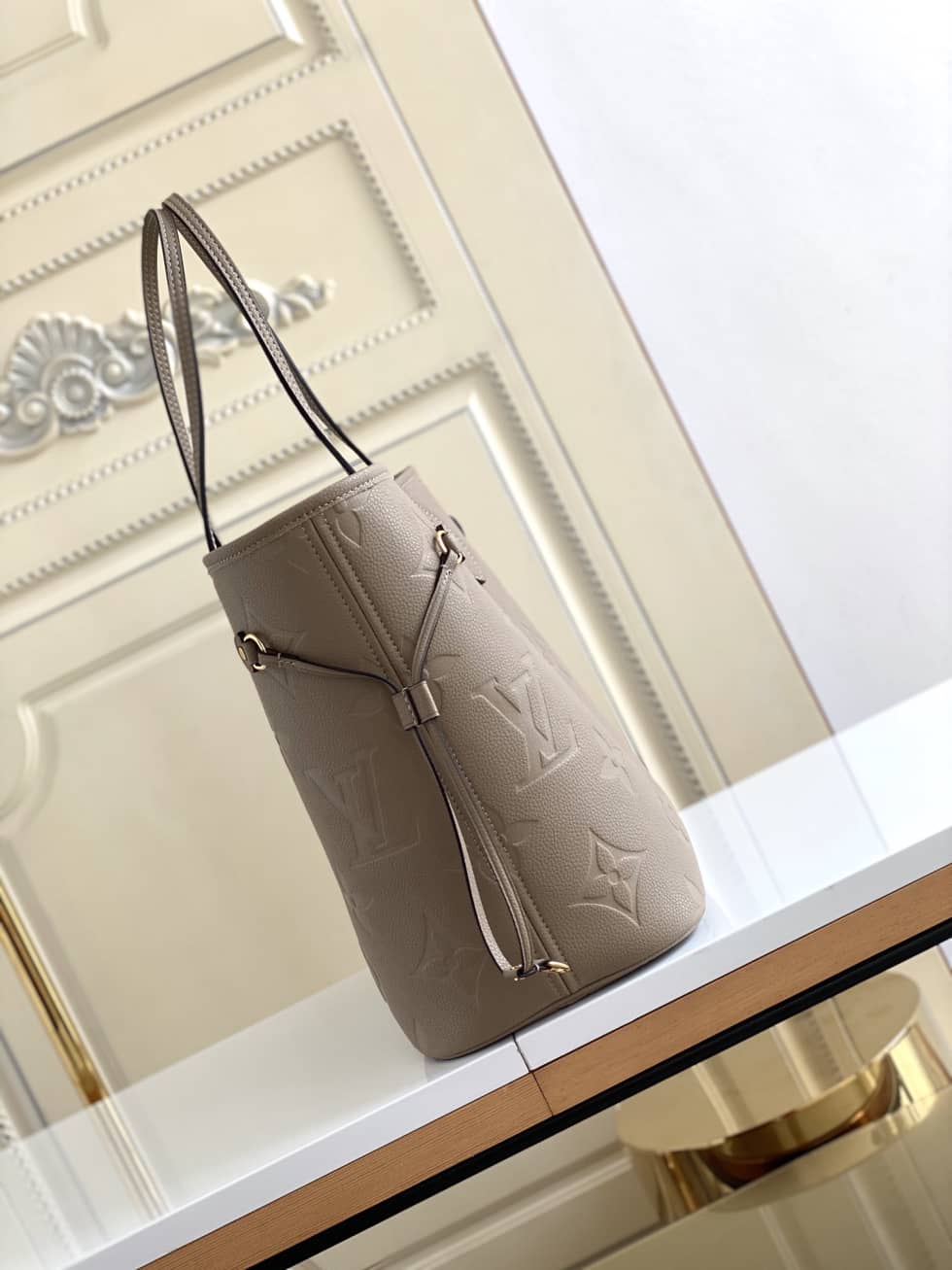 L0vis Vvtt0n Monogram Empreinte Neverfull MM Brown M45685 Replica Tote