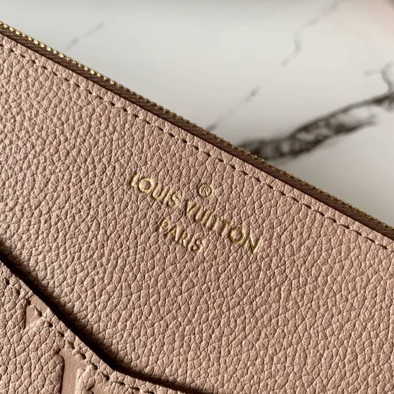 L0vis Vvtt0n Pochette Melanie MM Monogram Empreinte Replica Clutch Apricot M68705