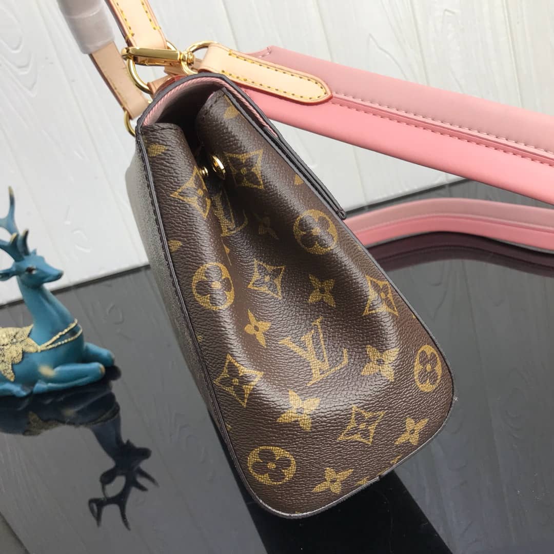 L0vis Vvtt0n Cluny BB Monogram Canvas Shoulder Bag Replica Pink M42738