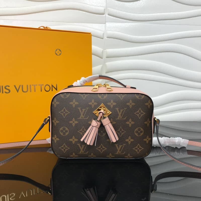 L0vis Vvtt0n Saintonge Monogram Canvas Replica Shoulder Bag Pink M43557