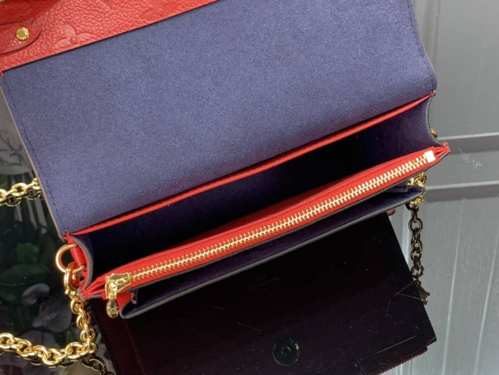 L0vis Vvtt0n Vavin PM Monogram Empreinte Red M44151 Replica Shoulder Bag