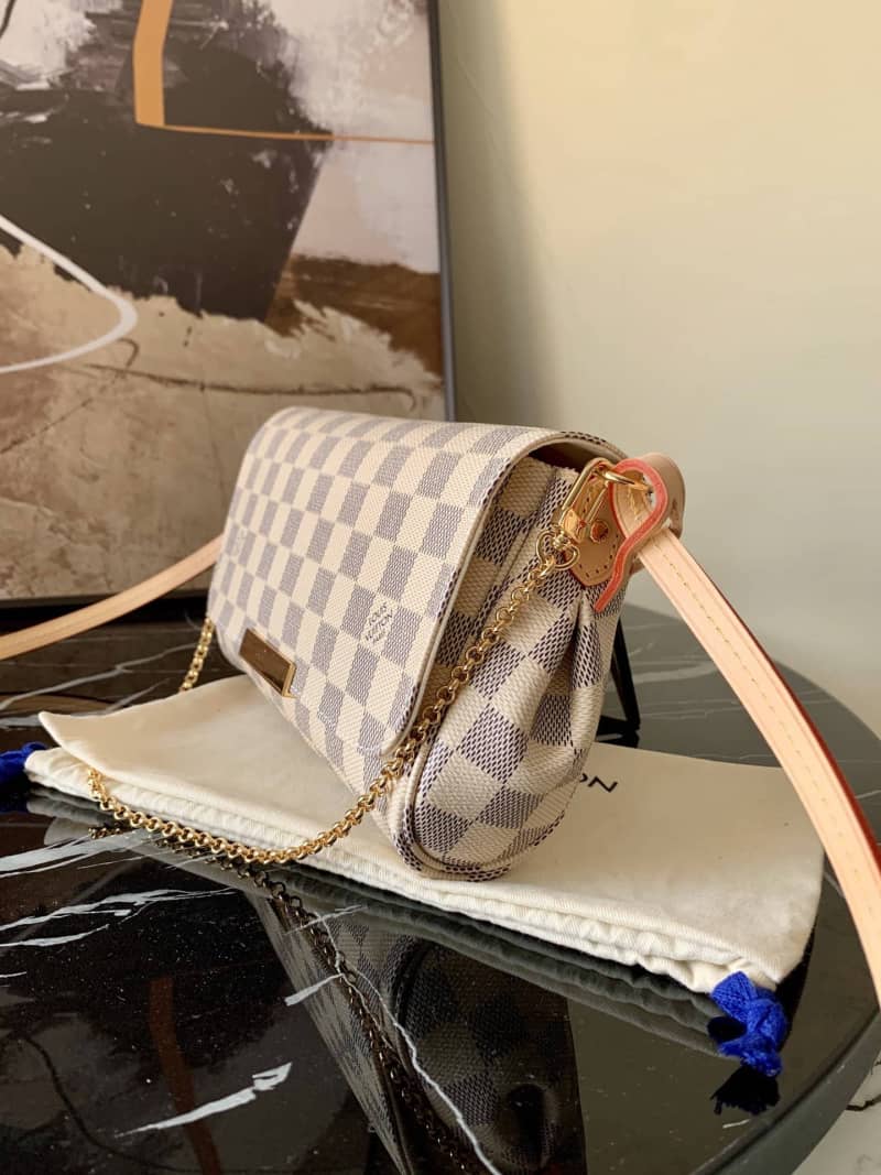 L0vis Vvtt0n Favorite PM Demier Azur Chain Replica Handbag N41277