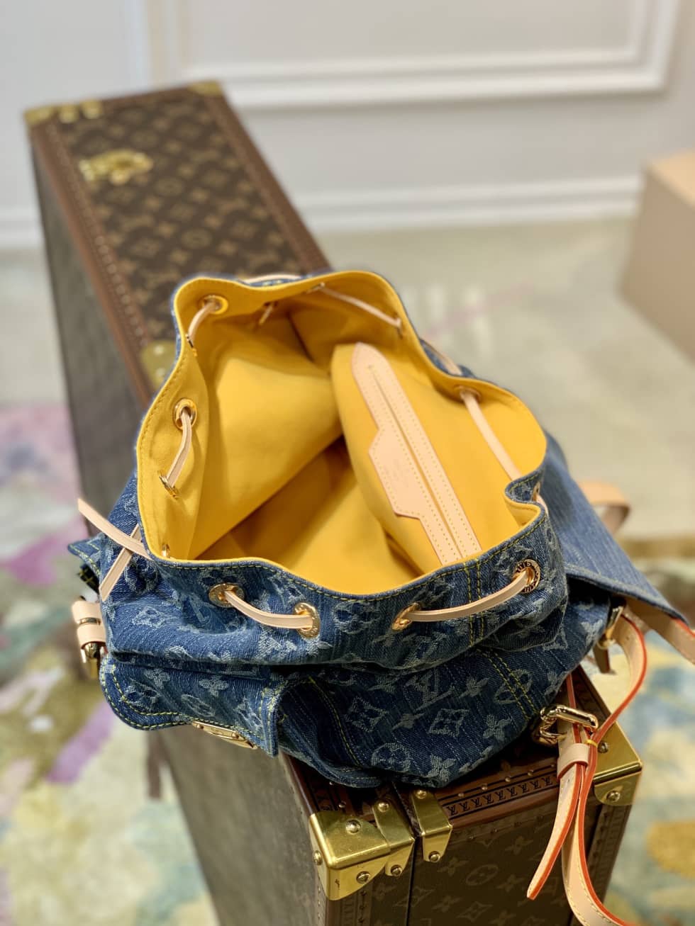 L0vis Vvtt0n Monogram Denim M44460 Replica Backpack