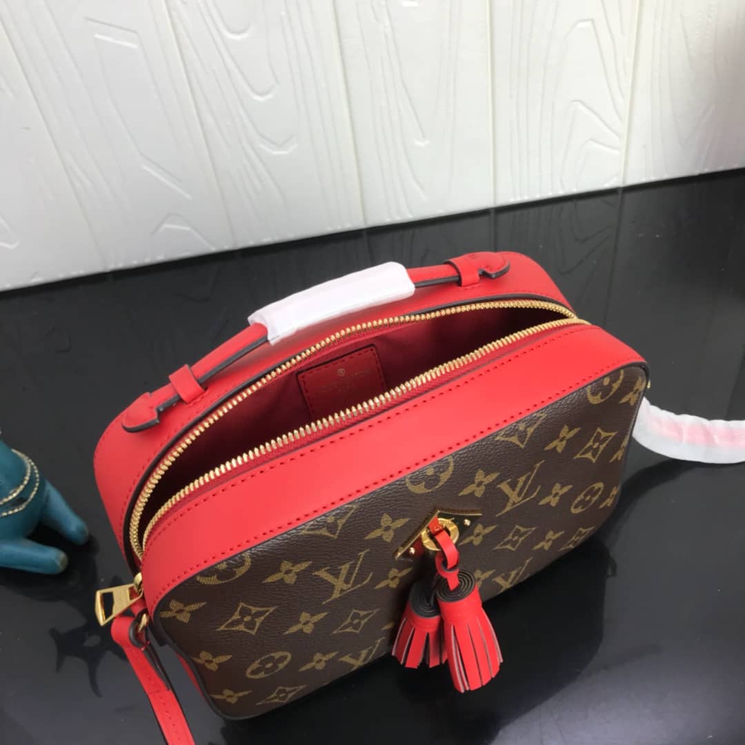L0vis Vvtt0n Canvas Saintonge Replica Camera Bag Red M43555