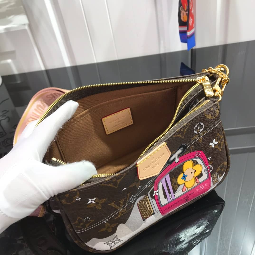 L0vis Vvtt0n Monogram Canvas Multi Pochette Replica Brown M44823