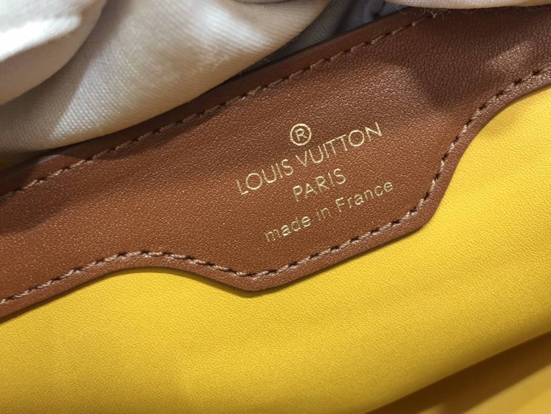 L0vis Vvtt0n Capucines Embroidery Replica Bag Orange M48865
