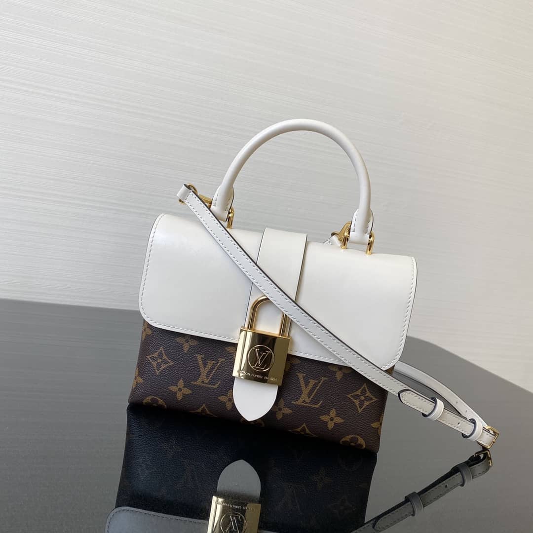 L0vis Vvtt0n Monogram Canvas Locky BB Bag Replica White M44321