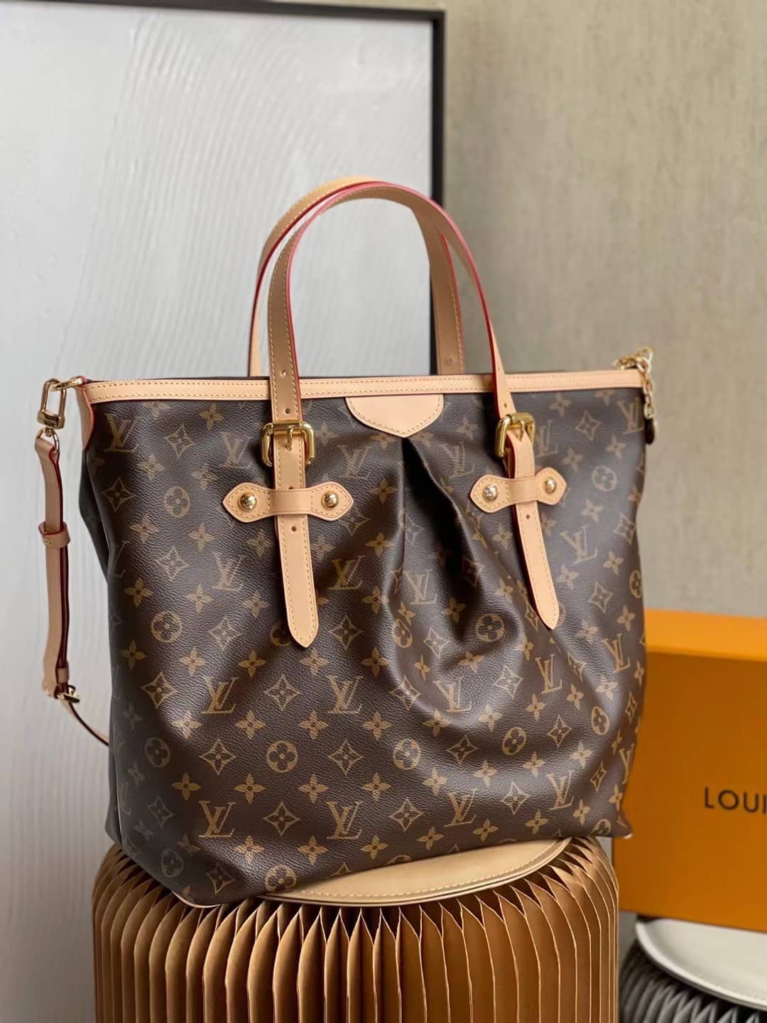 L0vis Vvtt0n Palermo GM Canvas Brown M40146 Replica Shoulder Bag