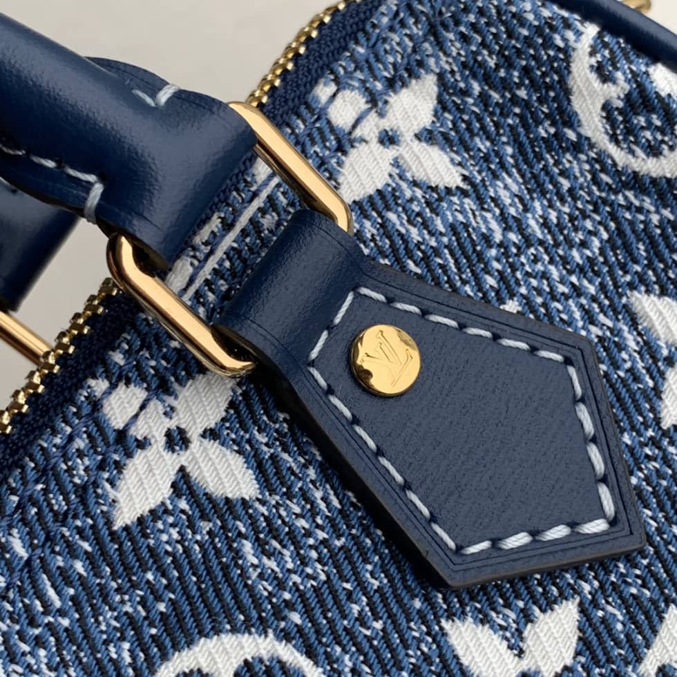 L0vis Vvtt0n Nano Speedy Denim Leather M81168 Replica Crossbody Bag