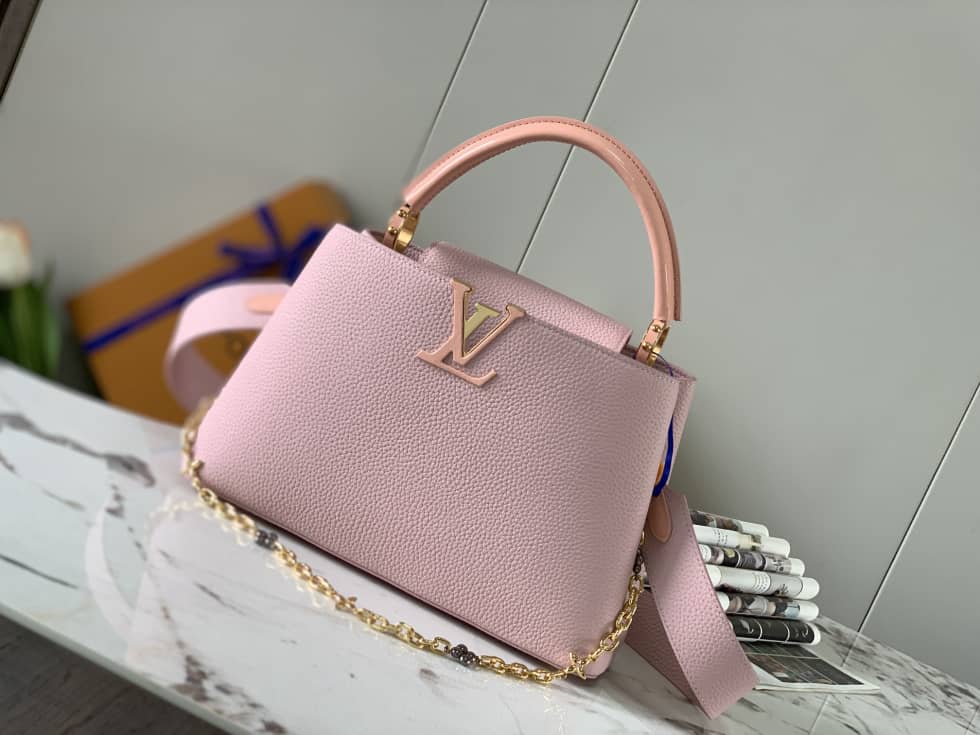 L0vis Vvtt0n Capucines MM Pink M59209 Replica Crossbody Bag
