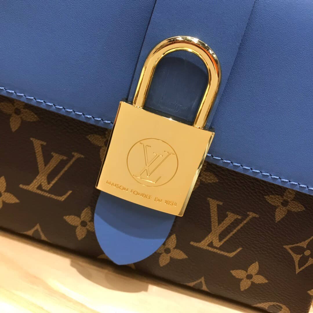 L0vis Vvtt0n Monogram Canvas Locky BB Bag Replica Blue M44321