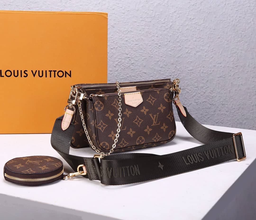 L0vis Vvtt0n Multi Pochette Accessoires Replica Crossbody Bag Black M44840