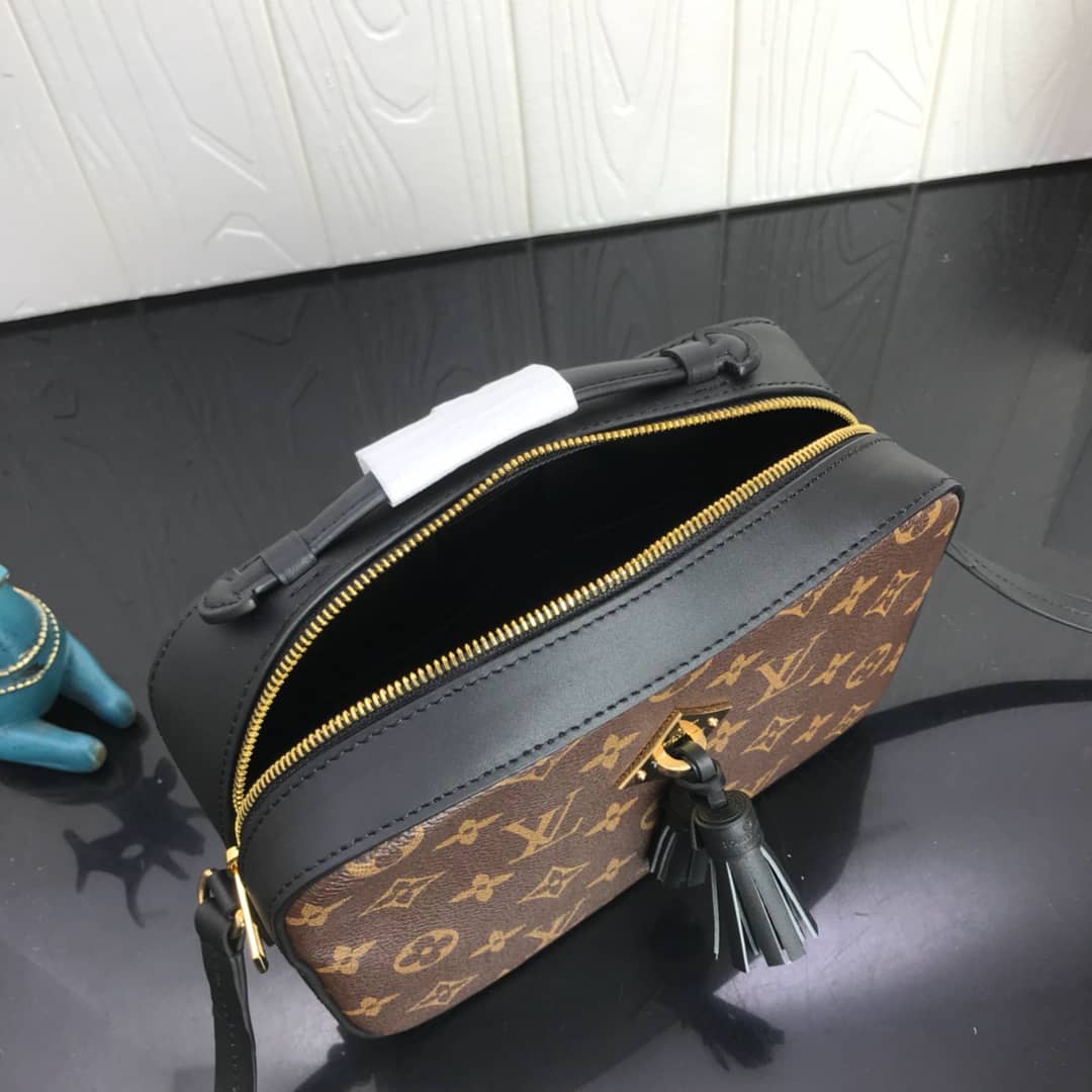 L0vis Vvtt0n Canvas Saintonge Replica Camera Bag Black M43555