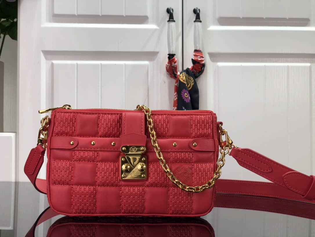 L0vis Vvtt0n Pochette Troca Replica Shoulder Bag Red M59046