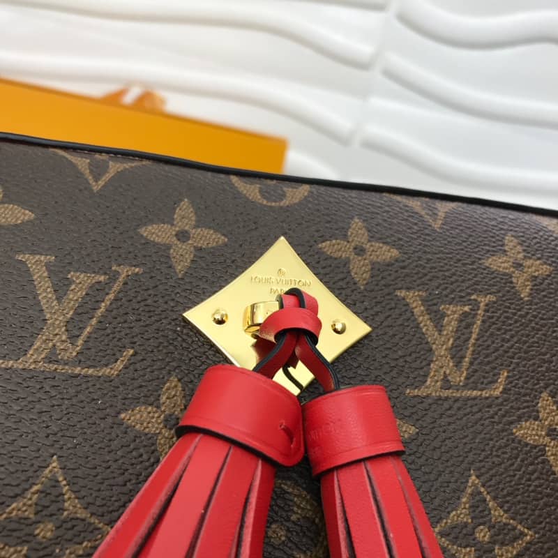 L0vis Vvtt0n Saintonge Monogram Canvas Replica Shoulder Bag Red M43557