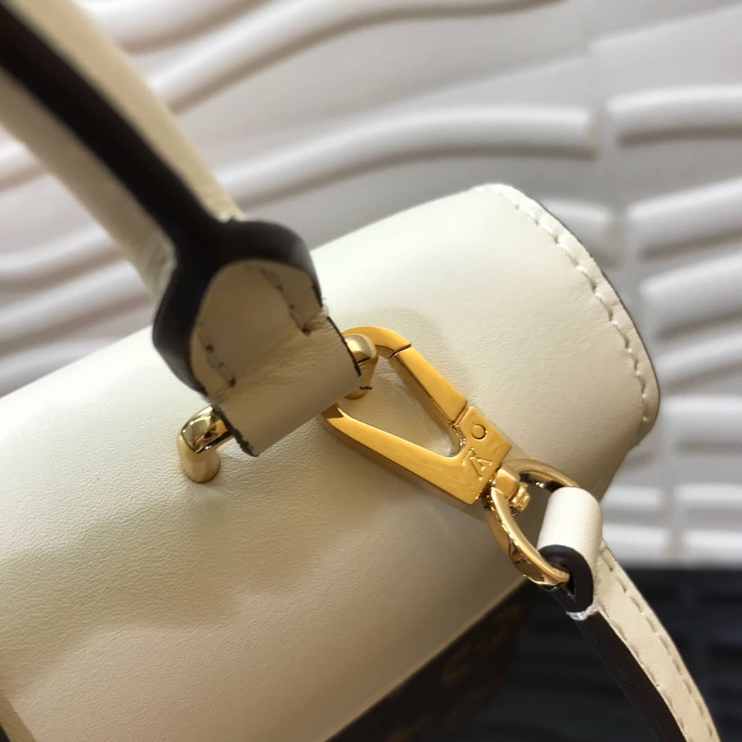 L0vis Vvtt0n Locky BB Replica Crossbody Bag White M44321