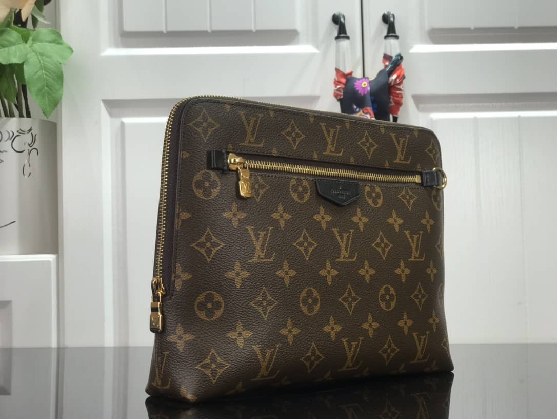 L0vis Vvtt0n Monogram Eclipse Canvas Replica Pouch Brown M60417