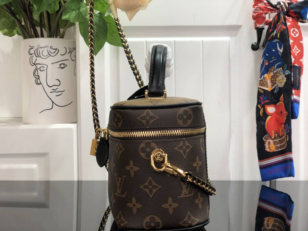 L0vis Vvtt0n Replica Bags Vanity PM Reverse Monogram Coated Canvas Crossbody M45165