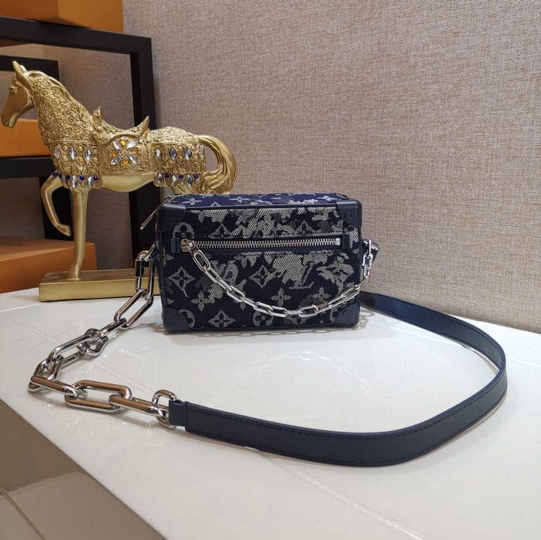L0vis Vvtt0n Mini Soft Trunk Monogram Tapestry Canvas Replica Bag M80033