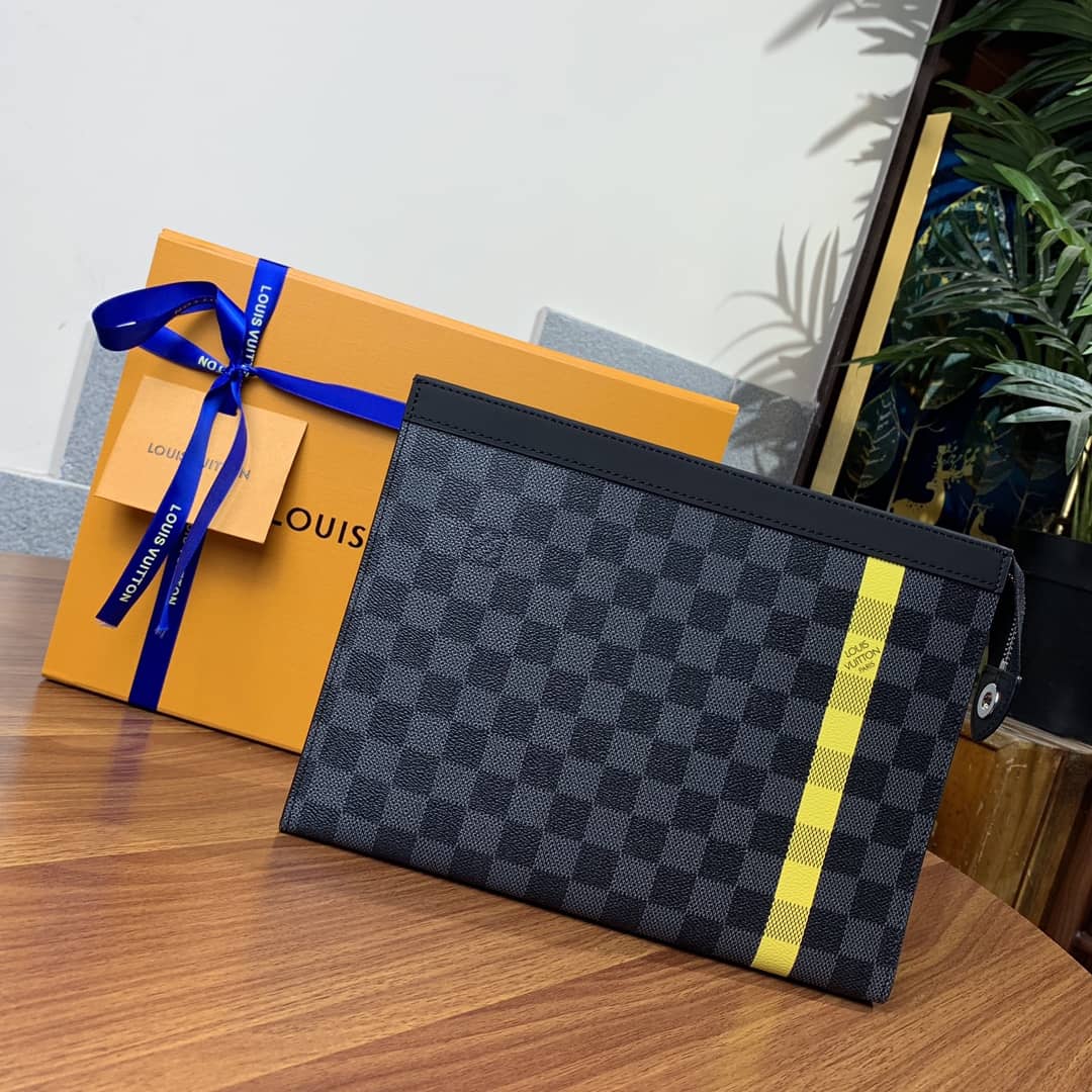 L0vis Vvtt0n Pochette Voyage MM Damier Graphite Canvas Replica N60107