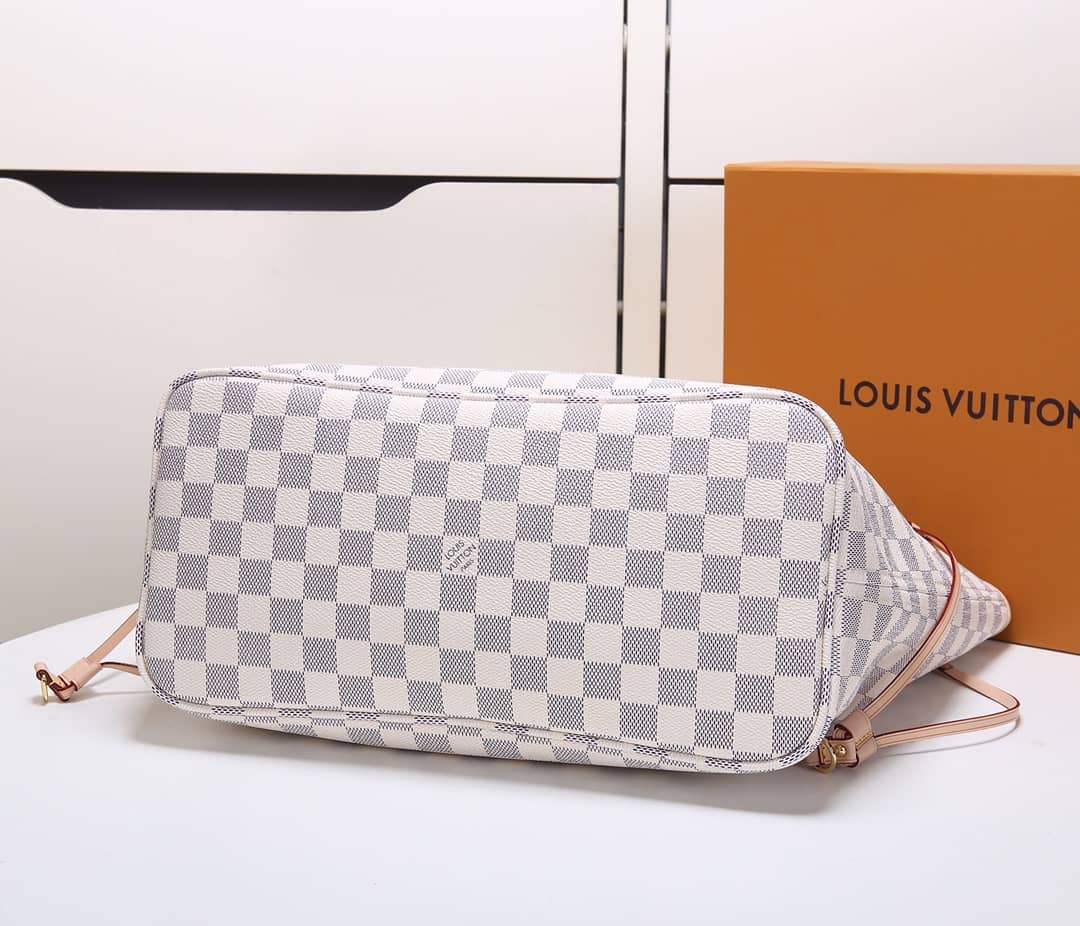 L0vis Vvtt0n Neverfull Dupe MM Damier Azur Tote N41361