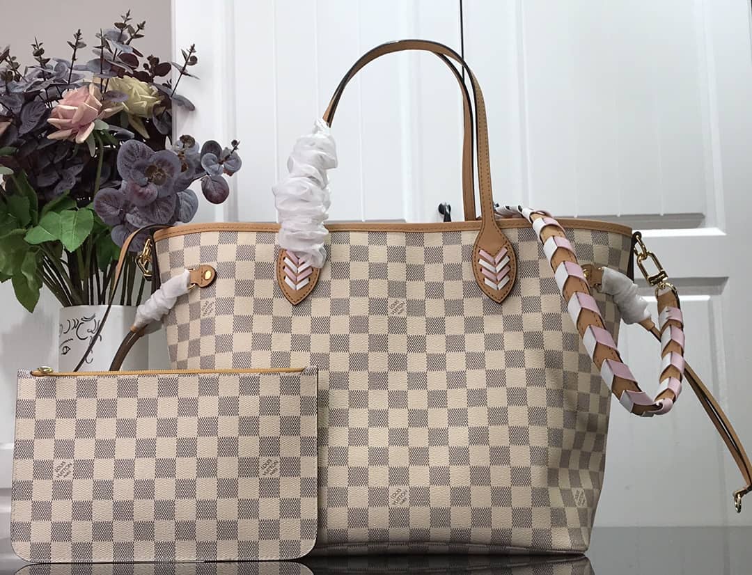 L0vis Vvtt0n Neverfull Dupe MM Damier Azur Bag N50047