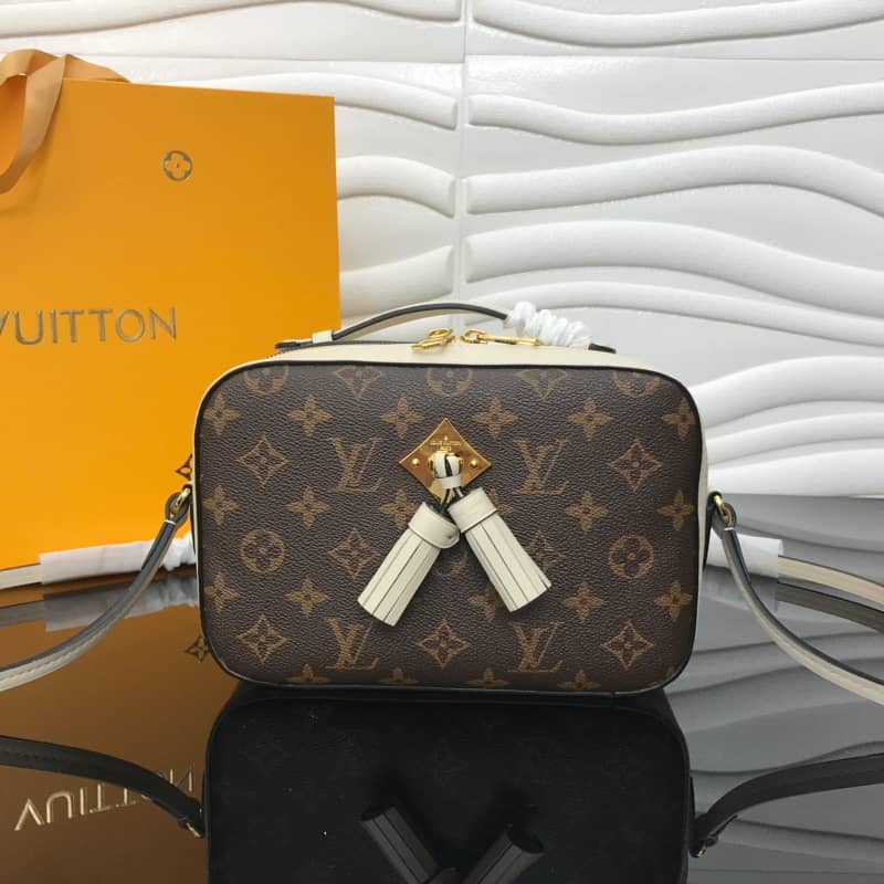 L0vis Vvtt0n Saintonge Monogram Canvas Replica Shoulder Bag White M43557