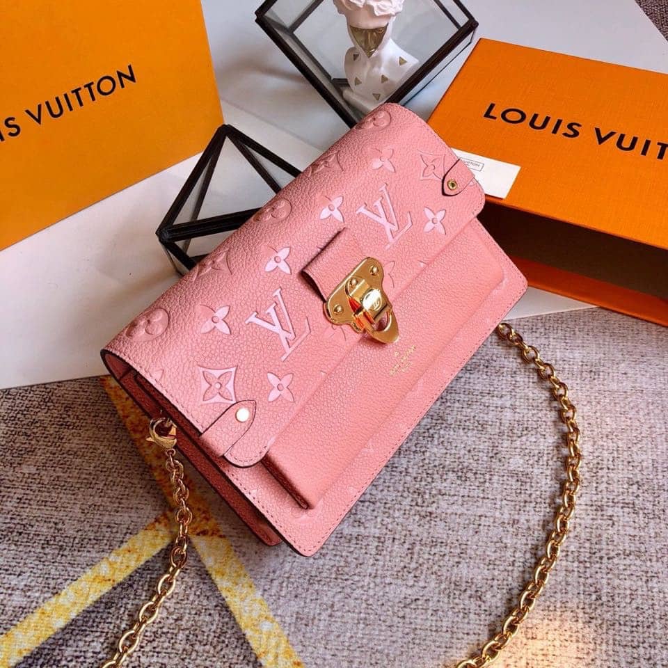 L0vis Vvtt0n Monogram Empreinte Vavin Chain Long Wallet Replica Pink M67839