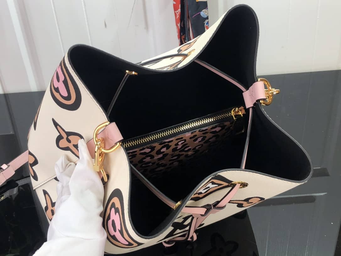 L0vis Vvtt0n Neo Noe Monogram Casual Leather Replica Bag White M44679