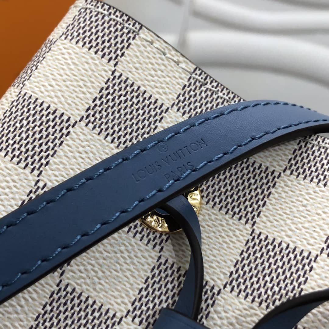 L0vis Vvtt0n Noe Monogram Canvas Replica Bucket Bag Beige Blue
