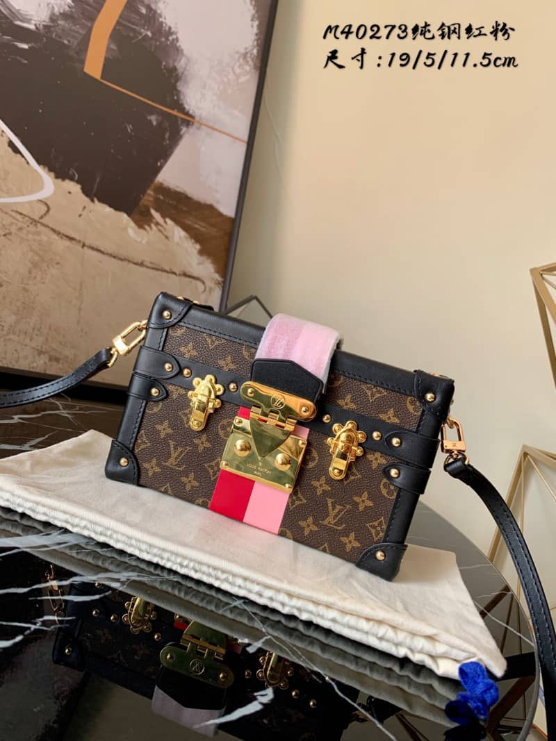 L0vis Vvtt0n Petite Malle Monogram Canvas Replica Bag Brown M40273