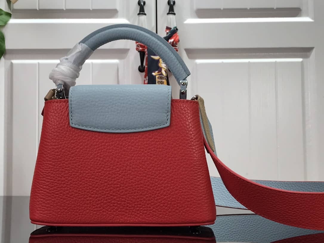 L0vis Vvtt0n Capucines Mini Taurillon Leather Replica Bag Red M57520