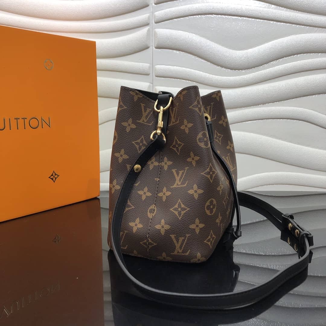 L0vis Vvtt0n Noe Monogram Canvas Replica Bucket Bag Black