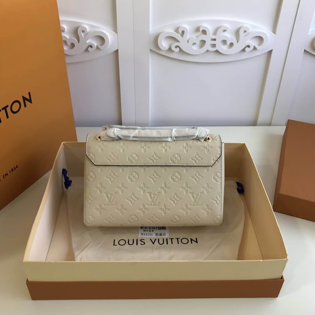 L0vis Vvtt0n Monogram Empreinte Vavin PM Chain Replica Shoulder Bag Cream M44151