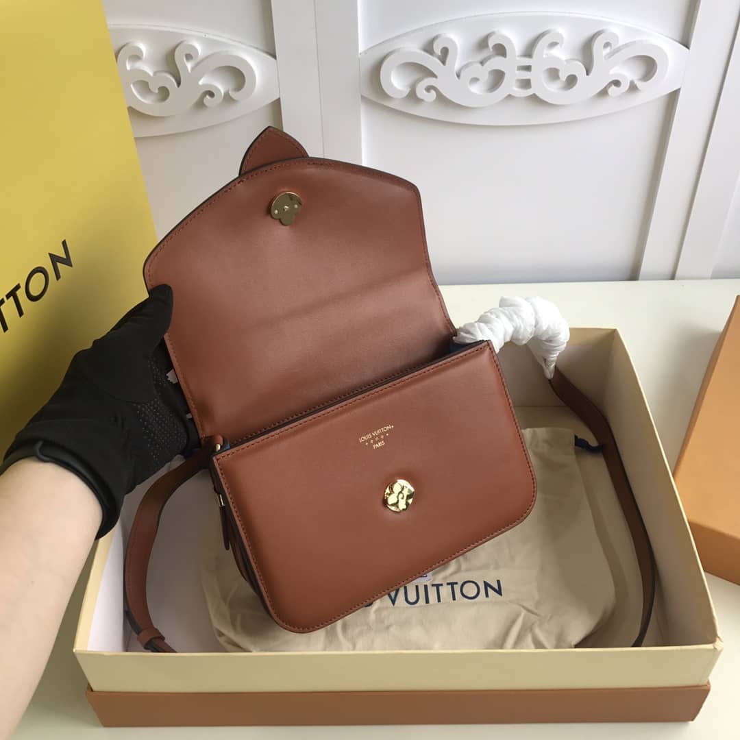 L0vis Vvtt0n Pont9 Neuf Leather Replica Shoulder Bag Brown M55948