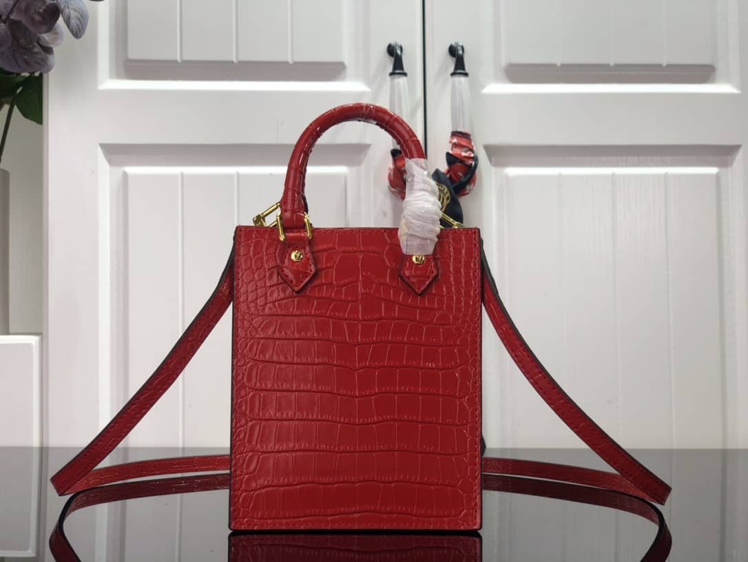 L0vis Vvtt0n Petit Sac Plat Flat Shoulder Bag Replica Red M80169
