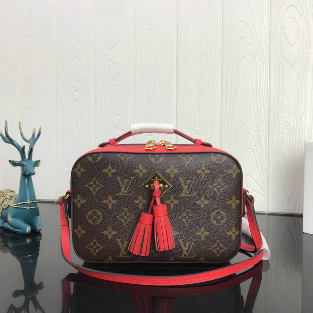 L0vis Vvtt0n Canvas Saintonge Replica Camera Bag Red M43555