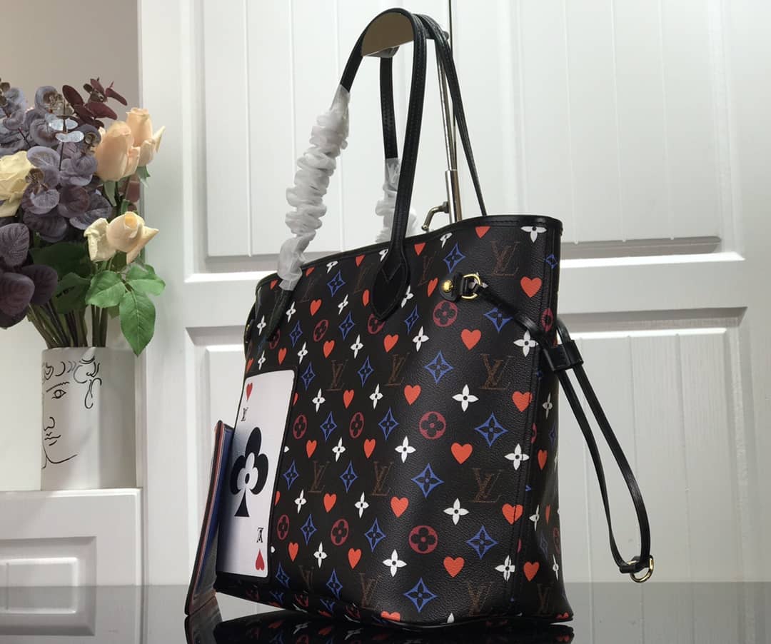 L0vis Vvtt0n Game On Neverfull MM Tote Replica Black M57462